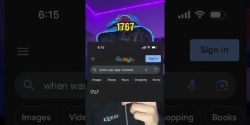 Google search of rage invention year, 1767, on phone.