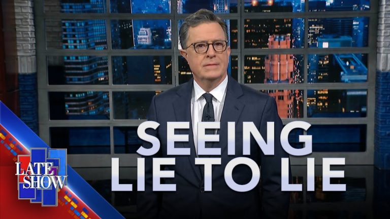 TV host on set with 'Seeing Lie to Lie'
