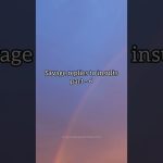 Savage replies to insults against rainbow sky background.
