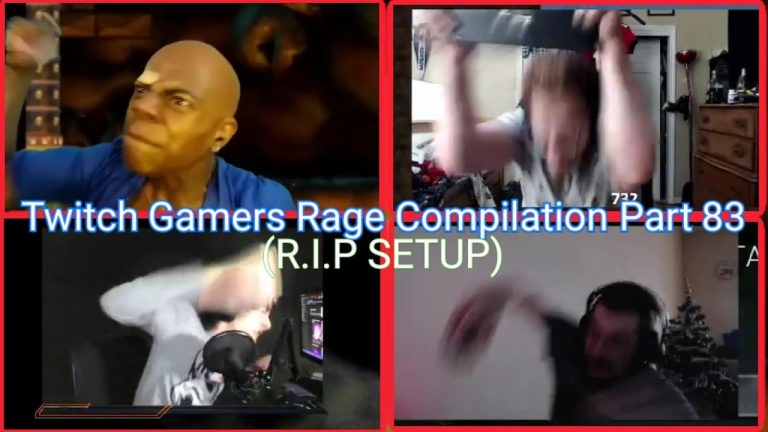 Twitch gamers rage moments collection, intense reactions.