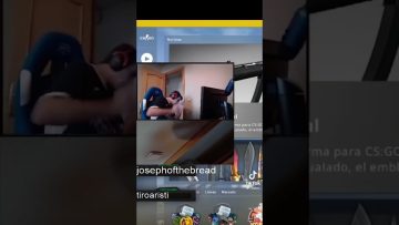 Streamer reacts to CS:GO clip during live broadcast.