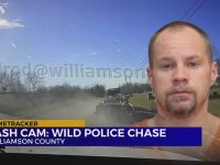 Dash cam footage of police chase in Williamson County.