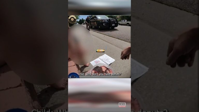 Child asks police about donuts at crime scene.