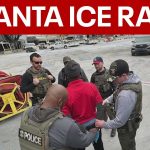 Atlanta ICE raid with police officers on scene