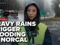 Reporter covers NorCal flooding from heavy rain.
