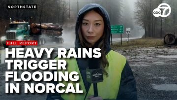 Reporter covers NorCal flooding from heavy rain.