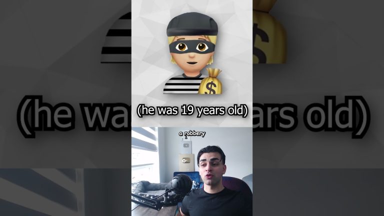 Robber emoji, 19 years old, speaking person.