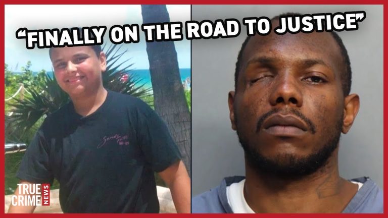 Two men, justice theme, True Crime News banner