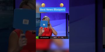 News anchor blooper with mirror on live TV.