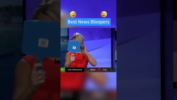 News anchor blooper with mirror on live TV.