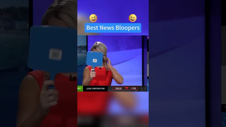 News anchor blooper with mirror on live TV.