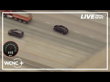 High-speed car chase on highway, 115 mph.