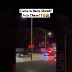 Camaro leads sheriff on nighttime chase