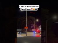 Camaro leads sheriff on nighttime chase