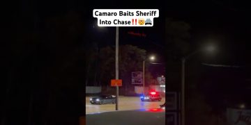 Camaro leads sheriff on nighttime chase