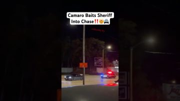 Camaro leads sheriff on nighttime chase