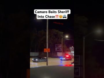 Camaro leads sheriff on nighttime chase