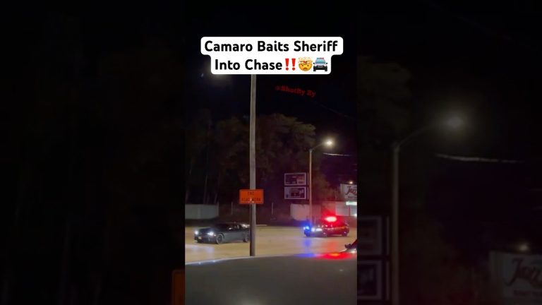 Camaro leads sheriff on nighttime chase