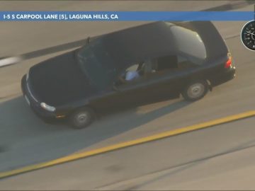 Car chase on I-5, Laguna Hills, California