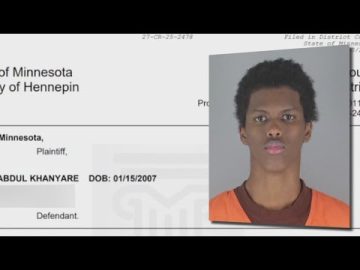 Mugshot overlayed on a legal document.
