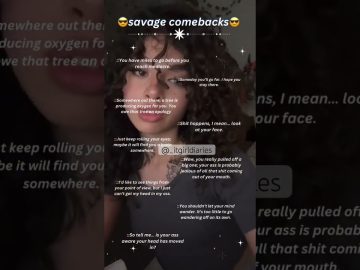 Person with curly hair shares savage comebacks.