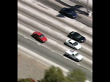 Aerial view of cars on a highway