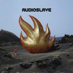 Audioslave album cover with large metallic flame.