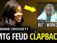Jasmine Crockett responds to congressional feud.