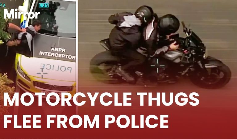 Crazy footage of 90mph police chase in Cheshire