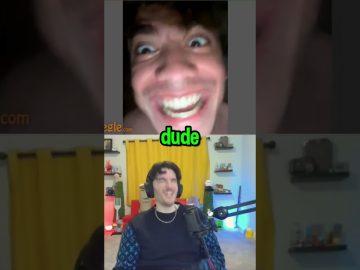 Two people video chatting happily on Omegle