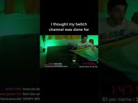 Streamer waking up during live Twitch broadcast