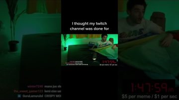 Streamer waking up during live Twitch broadcast