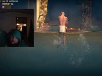 Streamer playing Getting Over It game on Twitch.