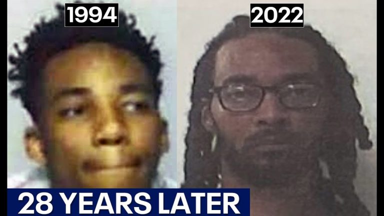 Side-by-side photos from 1994 and 2022, 28 years later.