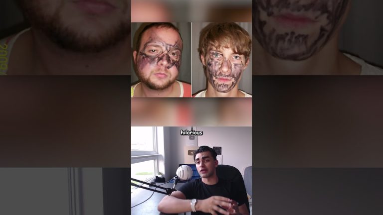 Man discusses funny facial drawing incidents.