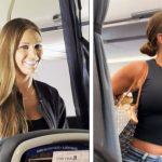 Two women on an airplane