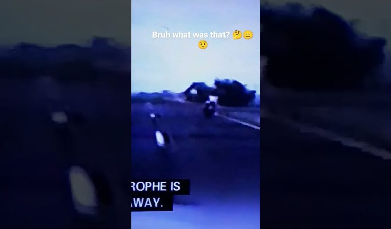 Motorcycle chase epic fail!