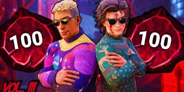 Two characters in sunglasses, colorful sweaters, Volume III