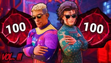 Two characters in sunglasses, colorful sweaters, Volume III