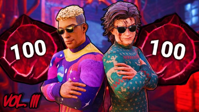 Two characters in sunglasses, colorful sweaters, Volume III