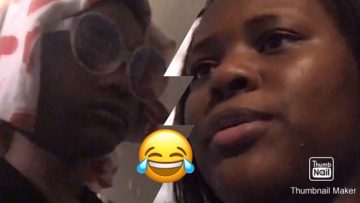 Split image of two people with laughing emoji.