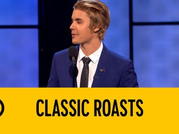 Comedian performing at Classic Roasts event.